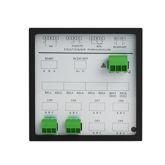 2138cn太阳集团城R1200 1-12路 液晶智能 打印有纸记录仪 电流/电压/温度/压力