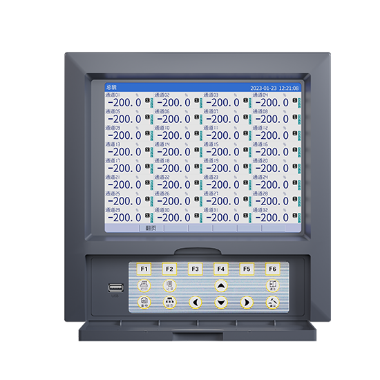 2138cn太阳集团城MIK-R8000D 1-40路 10.4英寸 彩屏 无纸记录仪 USB